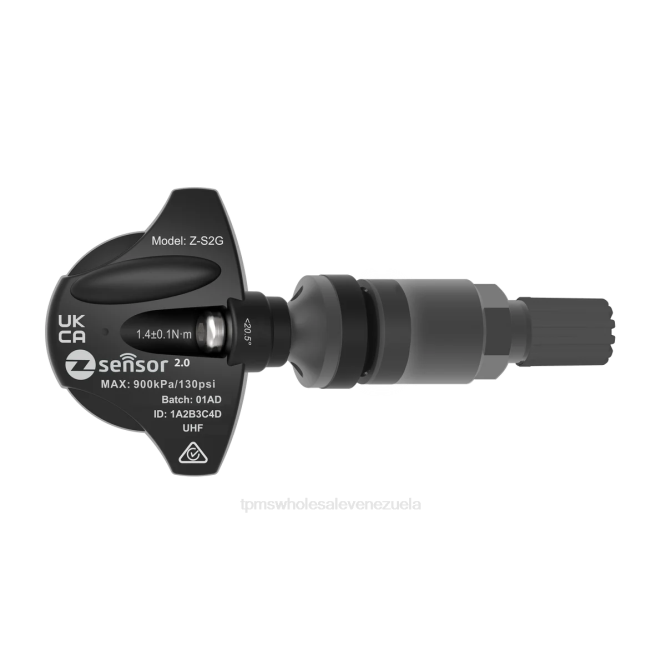 TPMS Sensor Maracaibo - Holden oe sensor tpms de repuesto - oe p/n 95712232, 13598773 frecuencia 433mhz F0DN53 vástago de válvula de metal - gris oscuro